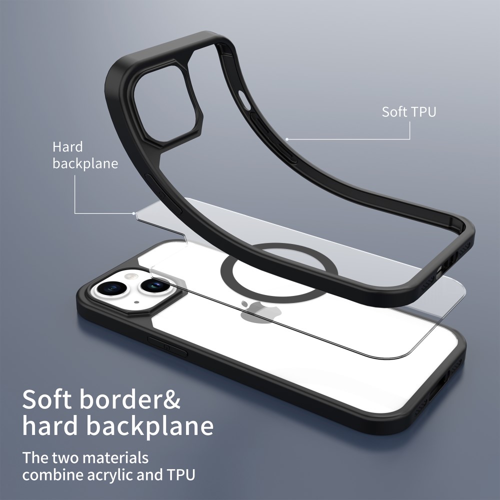 LEEU DESIGN LEEU DESIGN iPhone 15 Plus Skal MagSafe Hybrid Svart