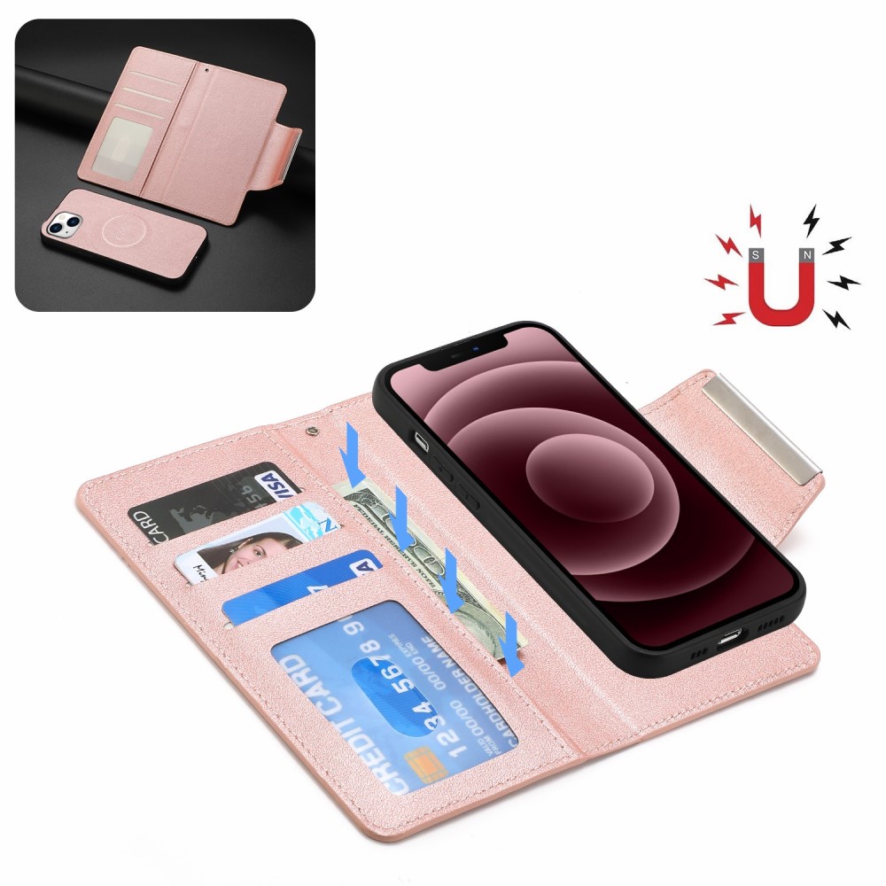  iPhone 15 Plus 2in1 Magnet Fodral Roséguld
