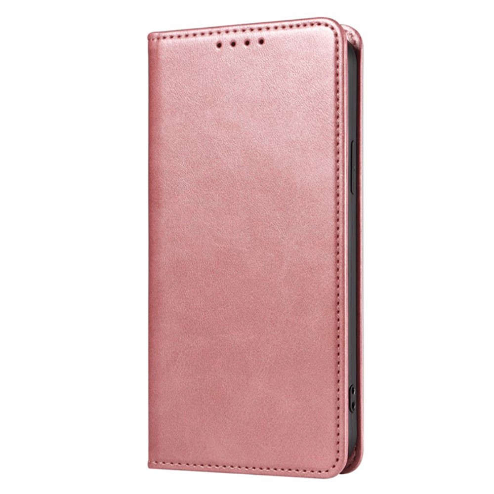  iPhone 15 Plus Fodral Flip Läder Roséguld