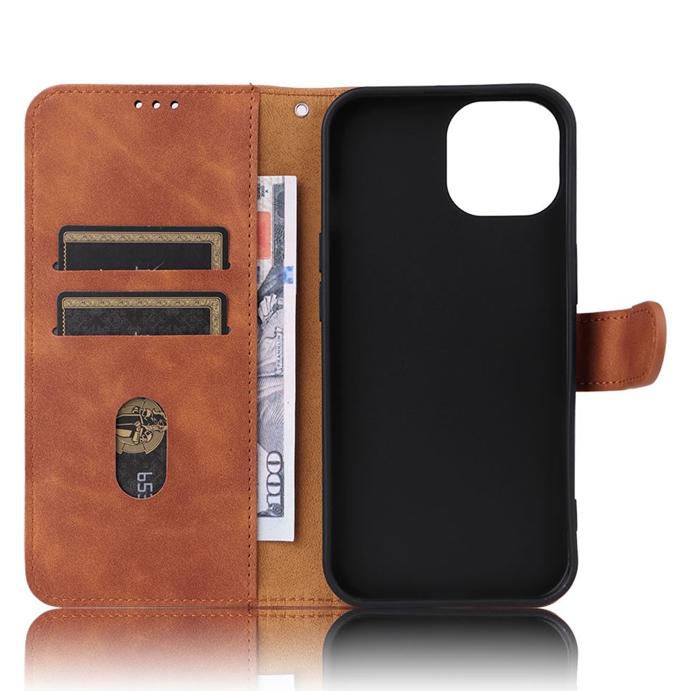  iPhone 15 Plus Fodral Skin Touch Brun