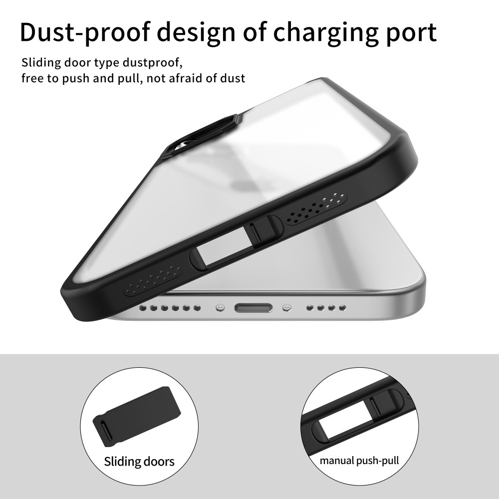 LEEU DESIGN LEEU DESIGN iPhone 15 Plus Skal Hybrid Matt Svart