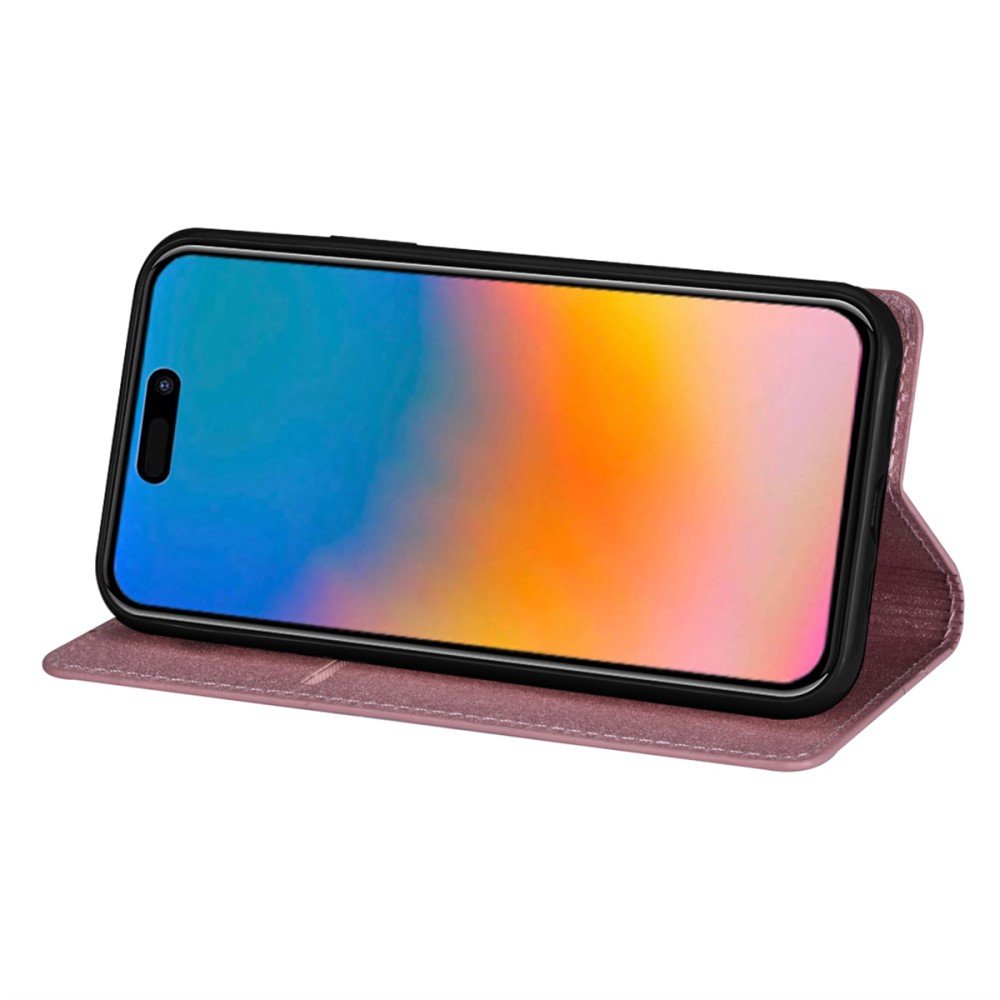  iPhone 15 Plus Fodral Flip Glitter Roséguld