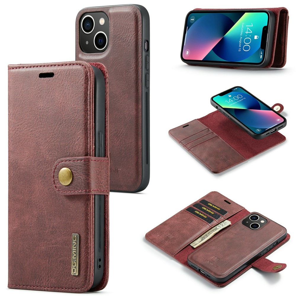 DG.MING DG.MING iPhone 15 Plus 2in1 Magnet Fodral / Skal Röd
