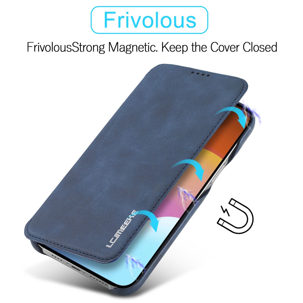 LC.IMEEKE LC.IMEEKE iPhone 15 Plus Fodral Slim Flip Blå