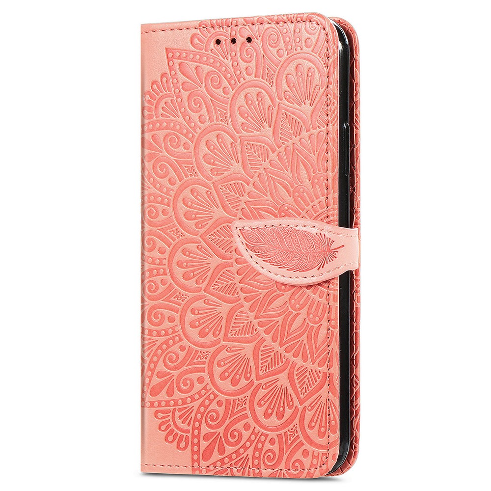  iPhone 15 Plus Fodral Läder Med Tryck Orange