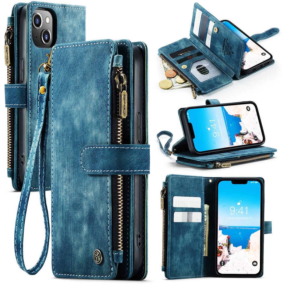 CASEME CASEME iPhone 15 Plus Multifunktionellt Fodral Blå