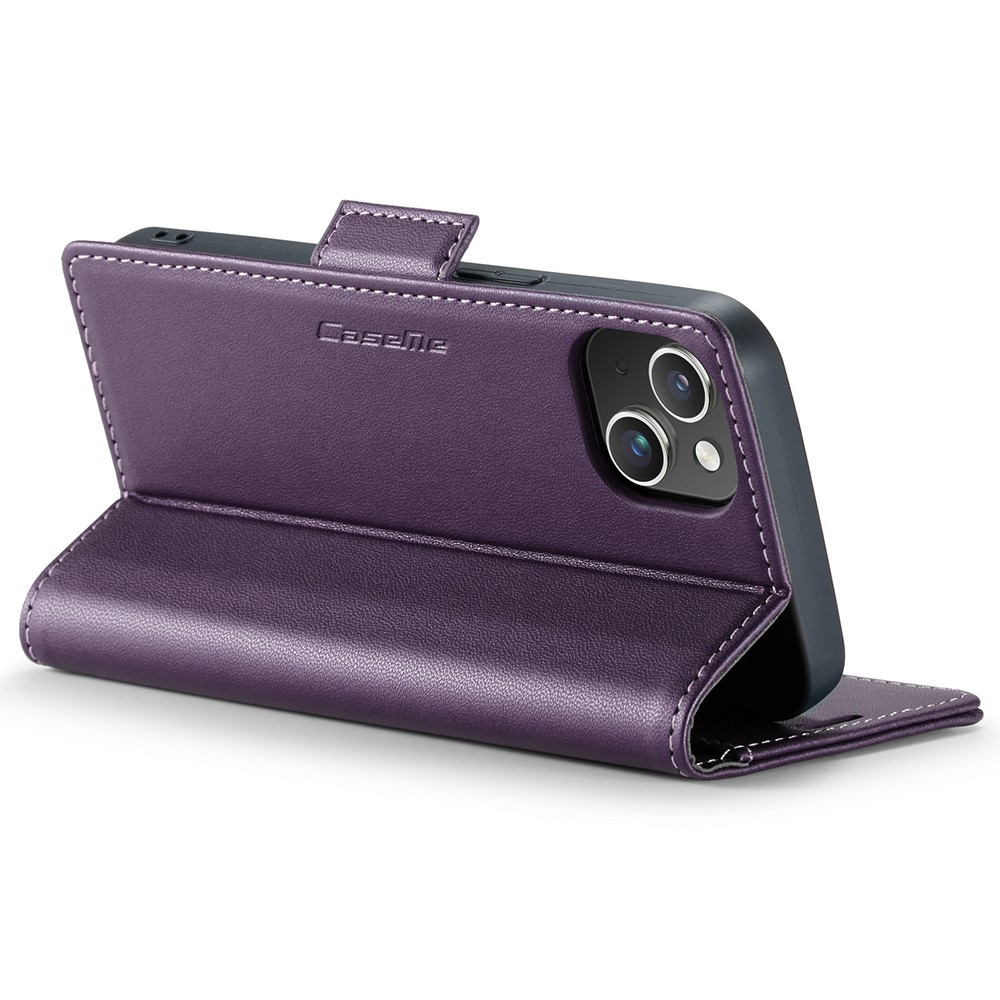 CASEME CASEME iPhone 15 Plus Fodral Läder RFID Lila