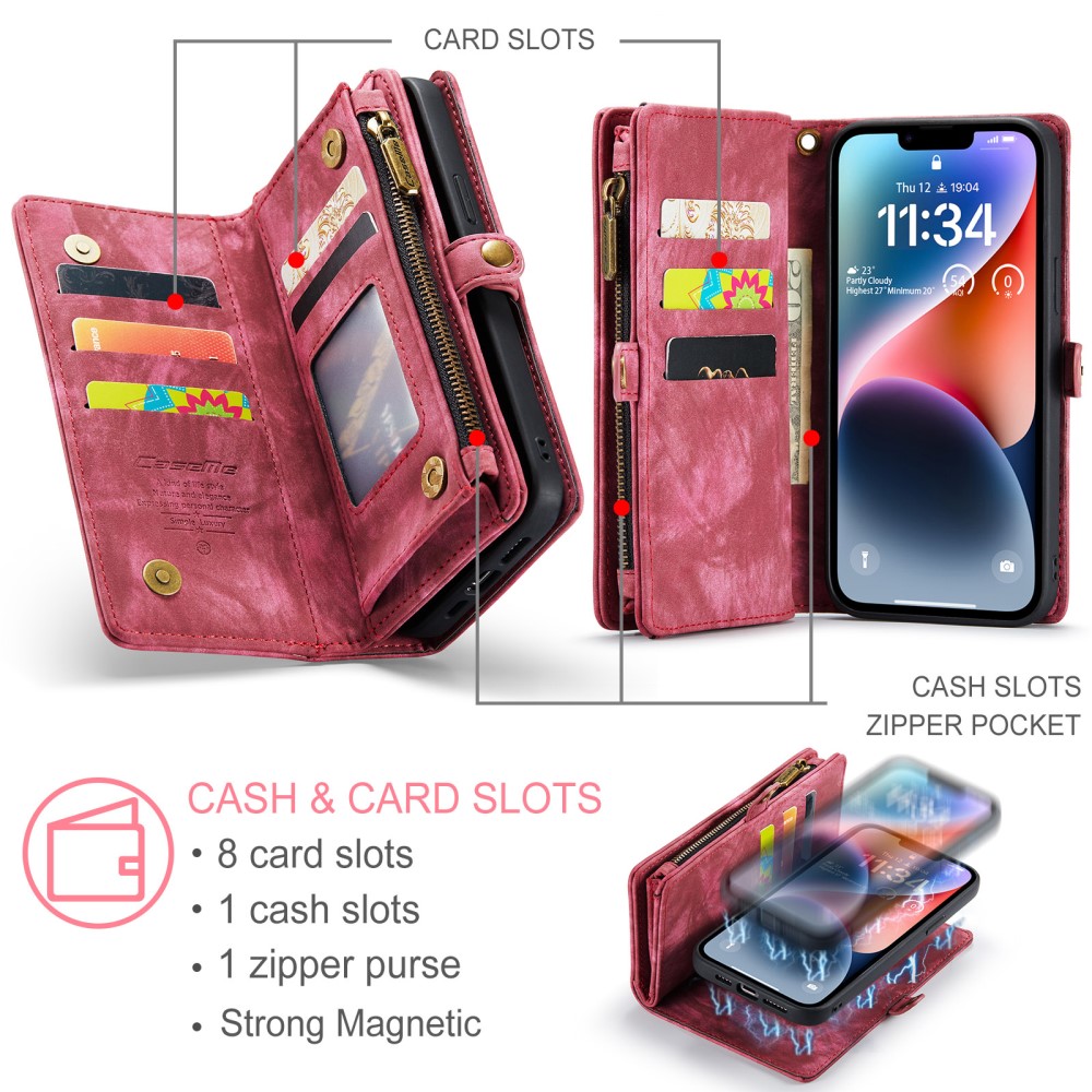 CASEME CASEME iPhone 15 Plus Fodral/Skal Magnet 2in1 Multifunktionell