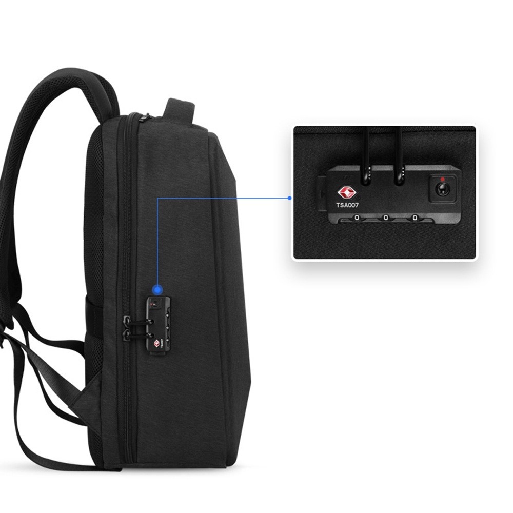 MARK RYDEN MARK RYDEN Lösenordslås Ryggsäck Med USB Svart