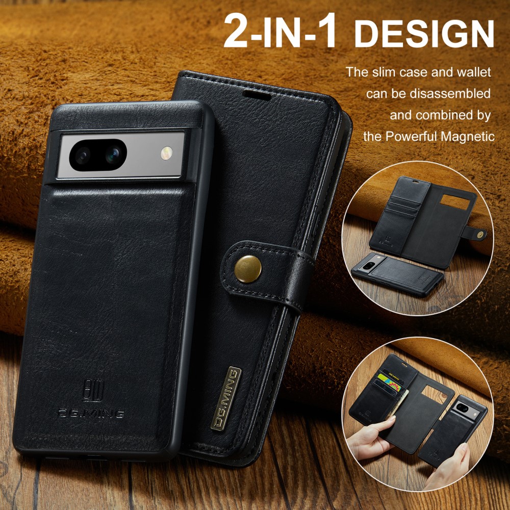DG.MING DG.MING Google Pixel 7A 2in1 Magnet Fodral / Skal Svart