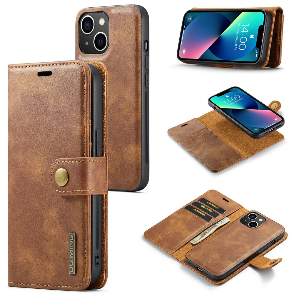 DG.MING DG.MING iPhone 15 2in1 Magnet Fodral / Skal Brun