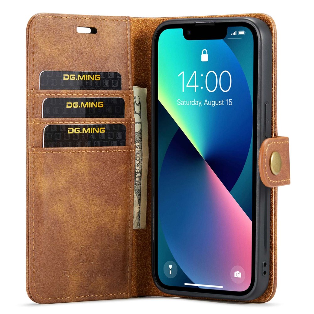 DG.MING DG.MING iPhone 15 2in1 Magnet Fodral / Skal Brun