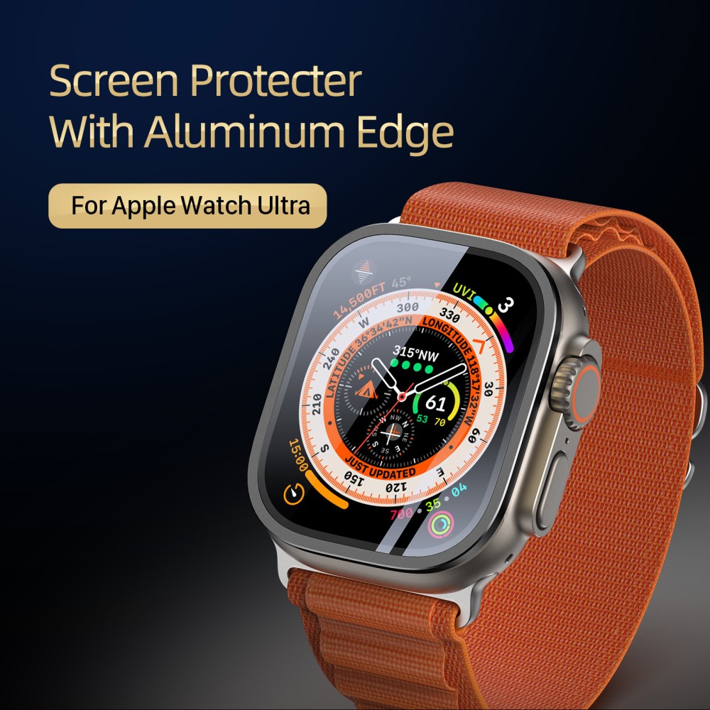 DUX DUCIS DUX DUCIS Apple Watch Ultra 49 mm Skärmskydd Aluminium Ram Svart