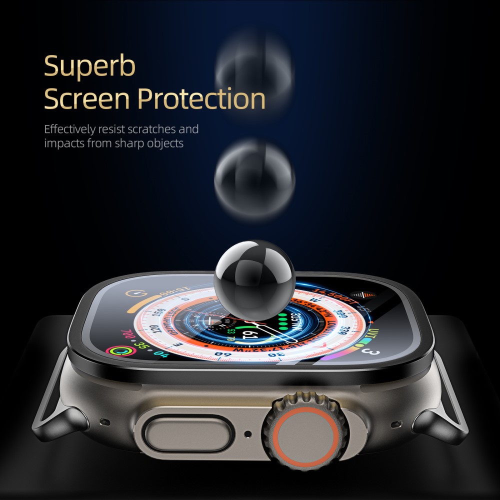 DUX DUCIS DUX DUCIS Apple Watch Ultra 49 mm Skärmskydd Aluminium Ram Svart