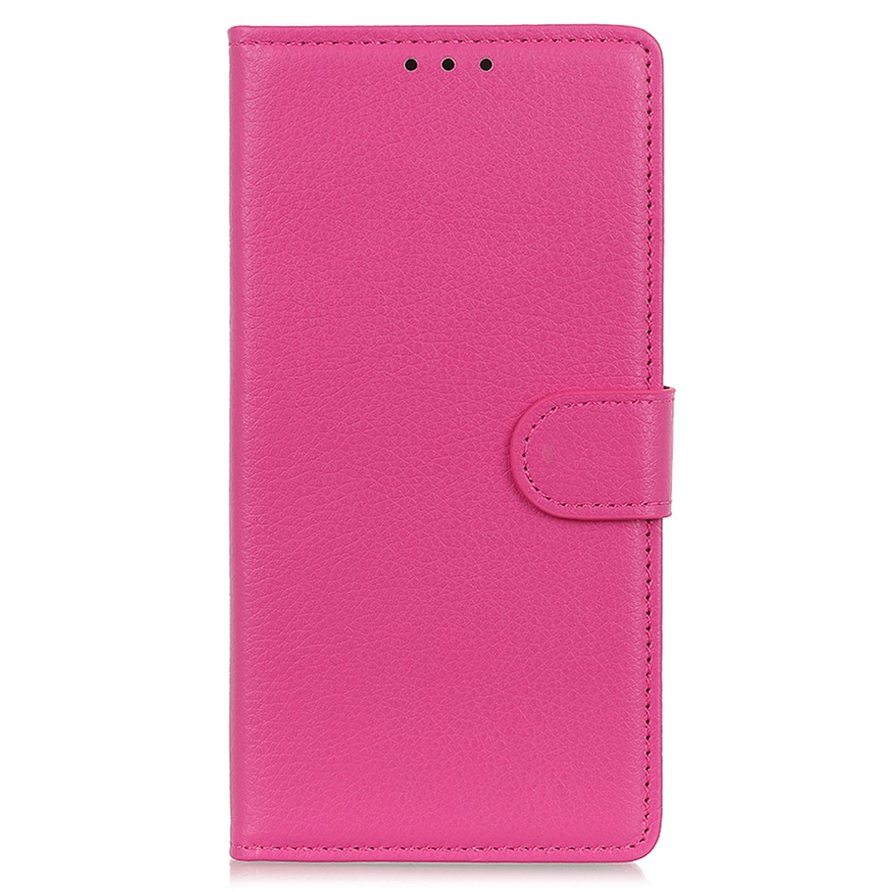  Google Pixel 8 Pro Fodral Litchi Läder Rosa