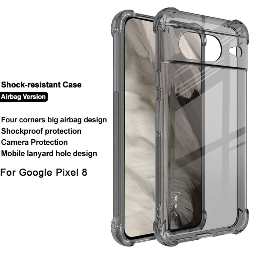 IMAK IMAK Google Pixel 8 Skal Shockproof TPU Tonad Svart