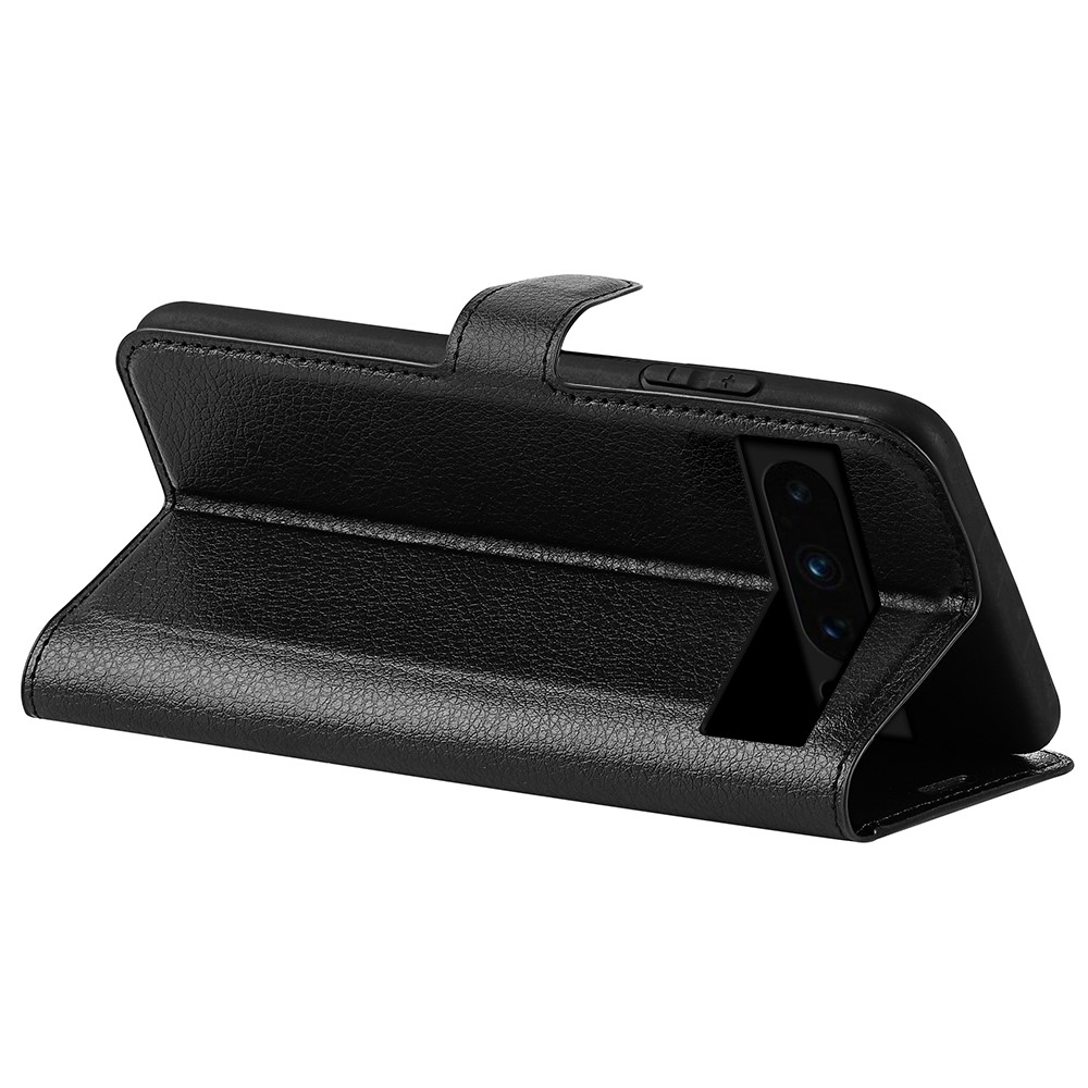 Google Pixel 8 Pro Fodral Litchi Textur Svart