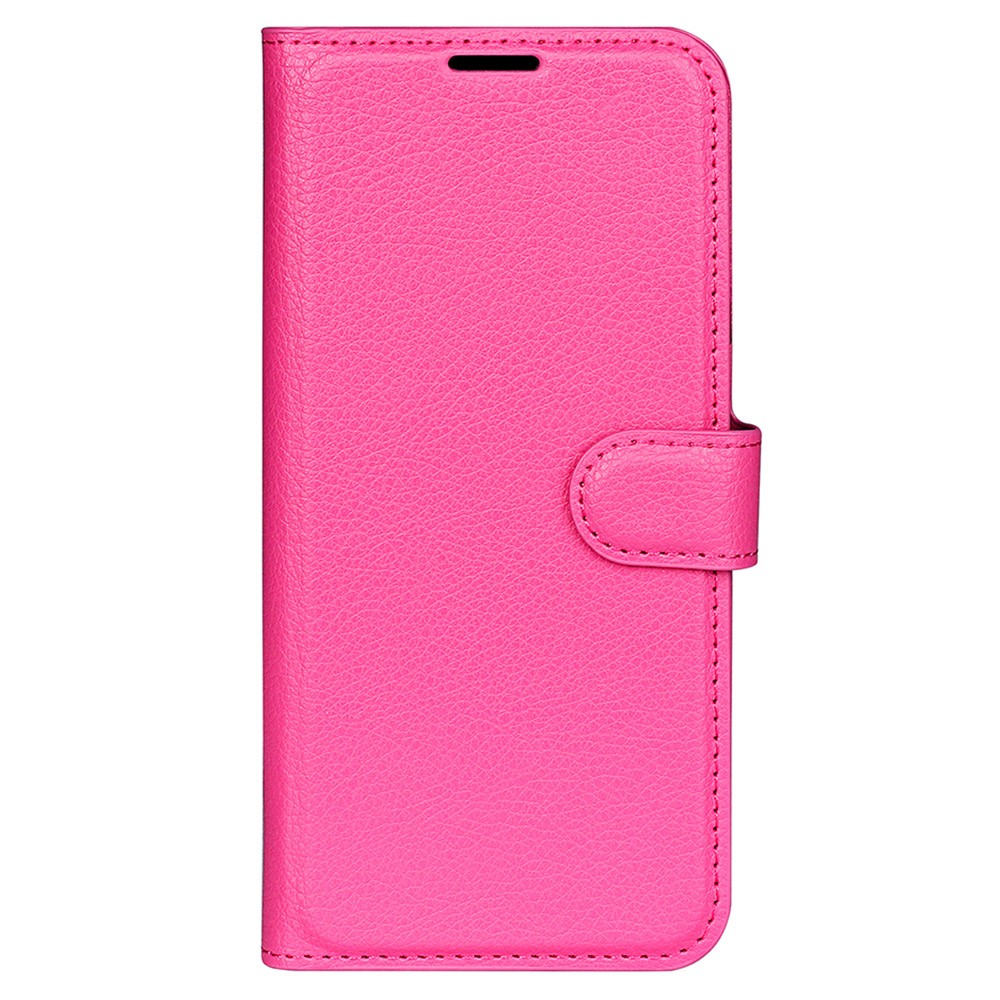  Google Pixel 8 Pro Fodral Litchi Textur Rosa
