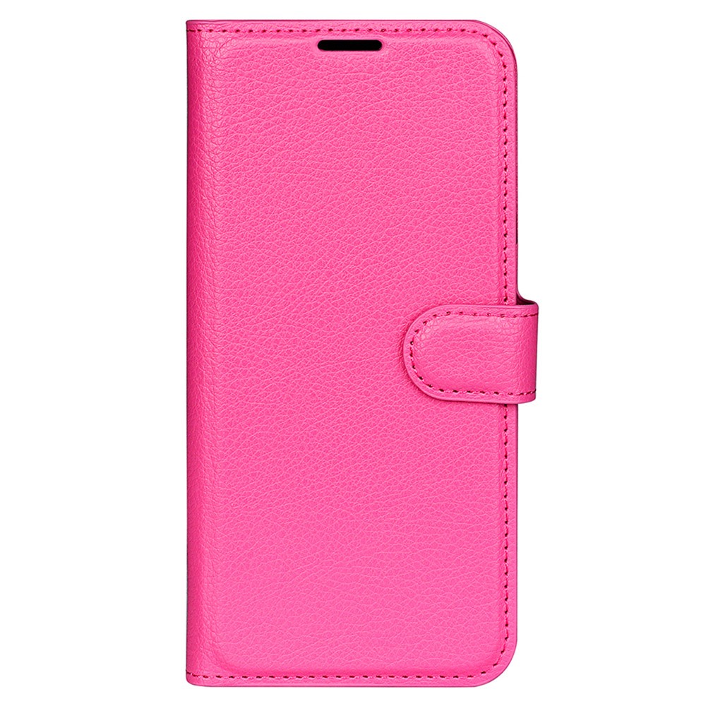  Google Pixel 8 Fodral Litchi Textur Rosa