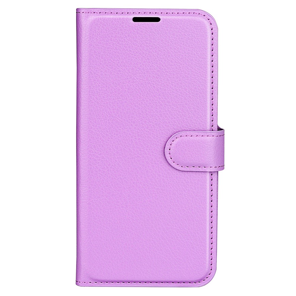  Google Pixel 8 Fodral Litchi Textur Lila