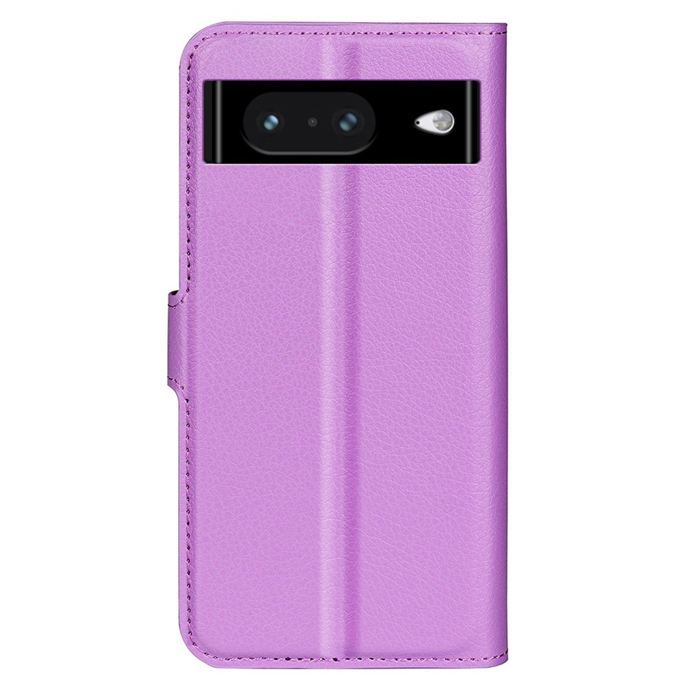  Google Pixel 8 Fodral Litchi Textur Lila