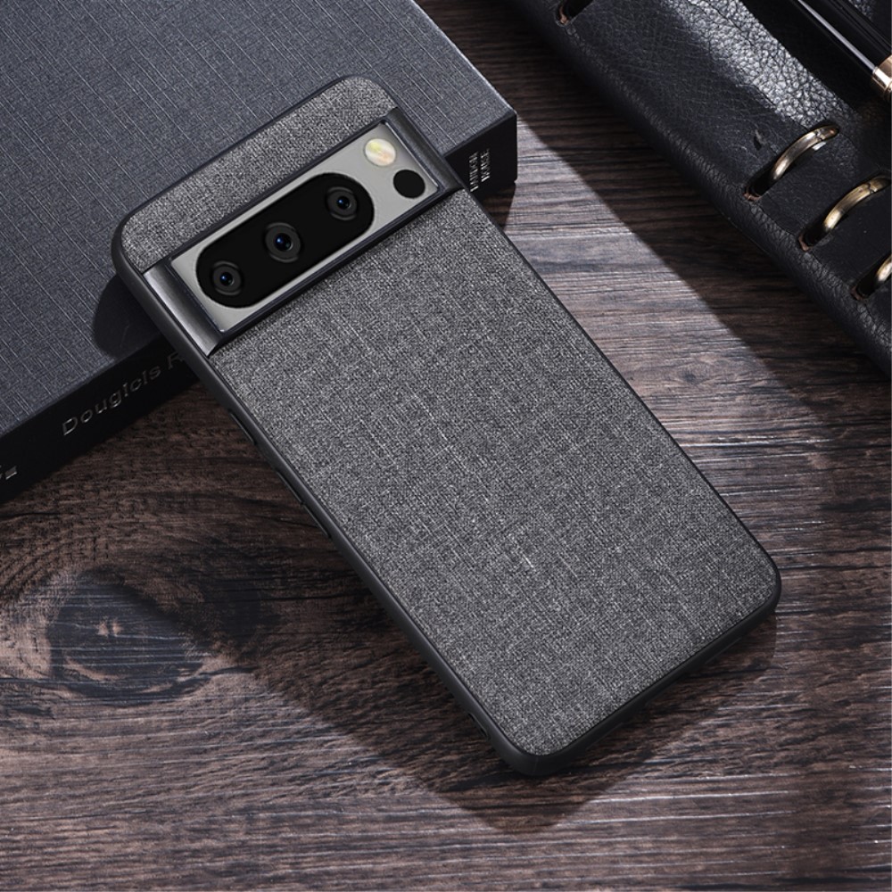 Google Pixel 8 Pro Skal Tygbelagt Hybrid Grå