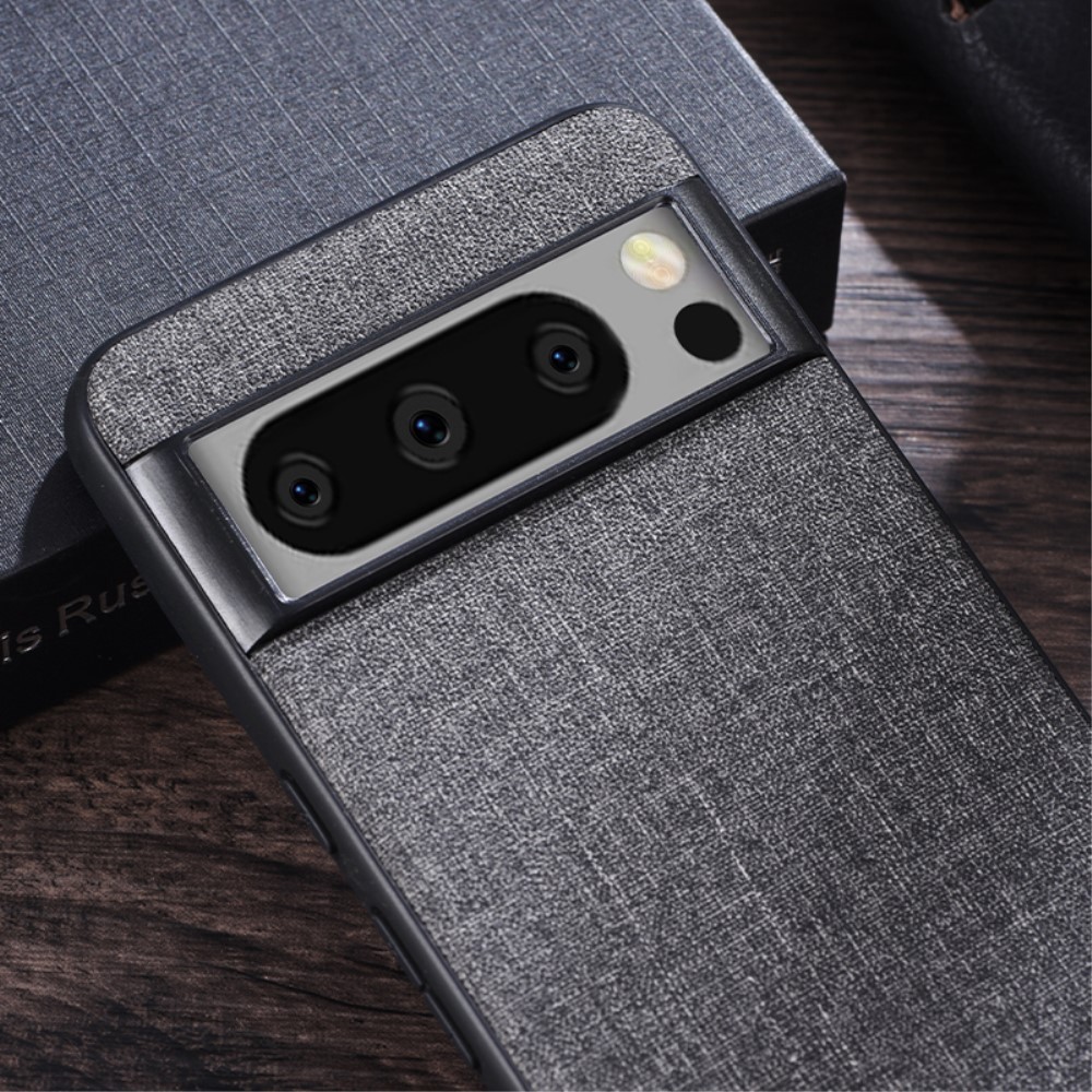  Google Pixel 8 Pro Skal Tygbelagt Hybrid Grå