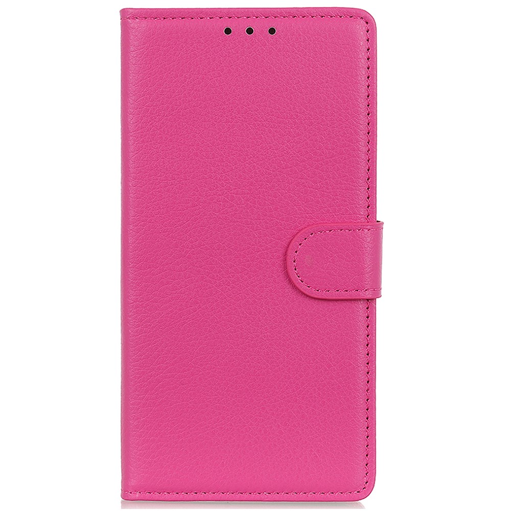  Samsung Galaxy S23 FE Fodral Litchi Läder Rosa