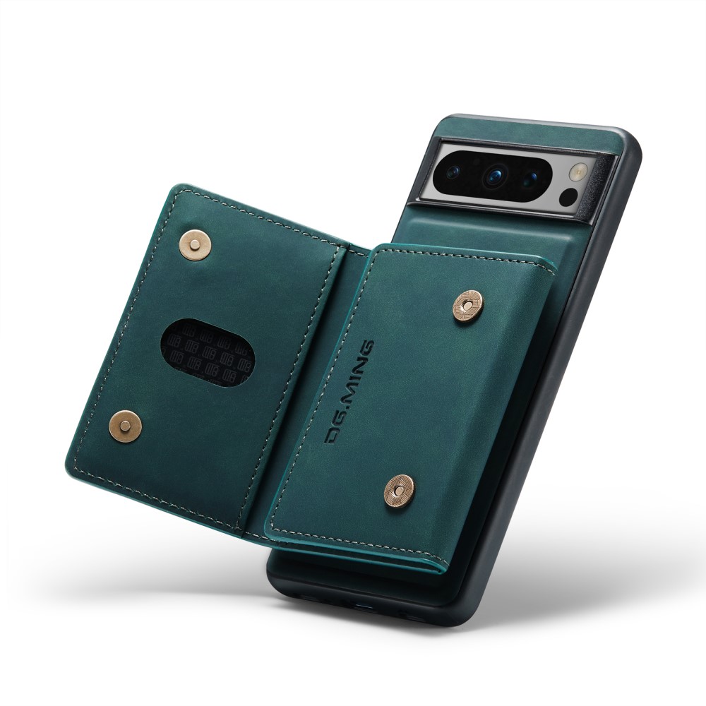 DG.MING DG.MING Google Pixel 8 Pro Skal Med Magnetisk Plånbok Grön