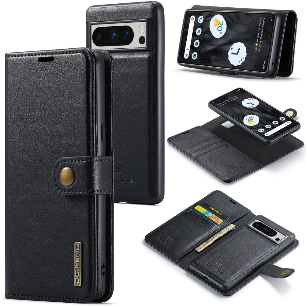 DG.MING DG.MING Google Pixel 8 Pro 2in1 Magnet Fodral / Skal Svart