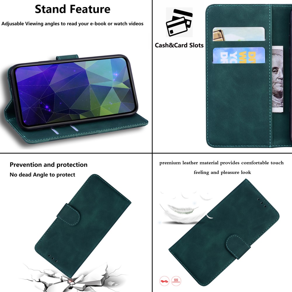  Samsung Galaxy S23 FE Fodral Läder Grön
