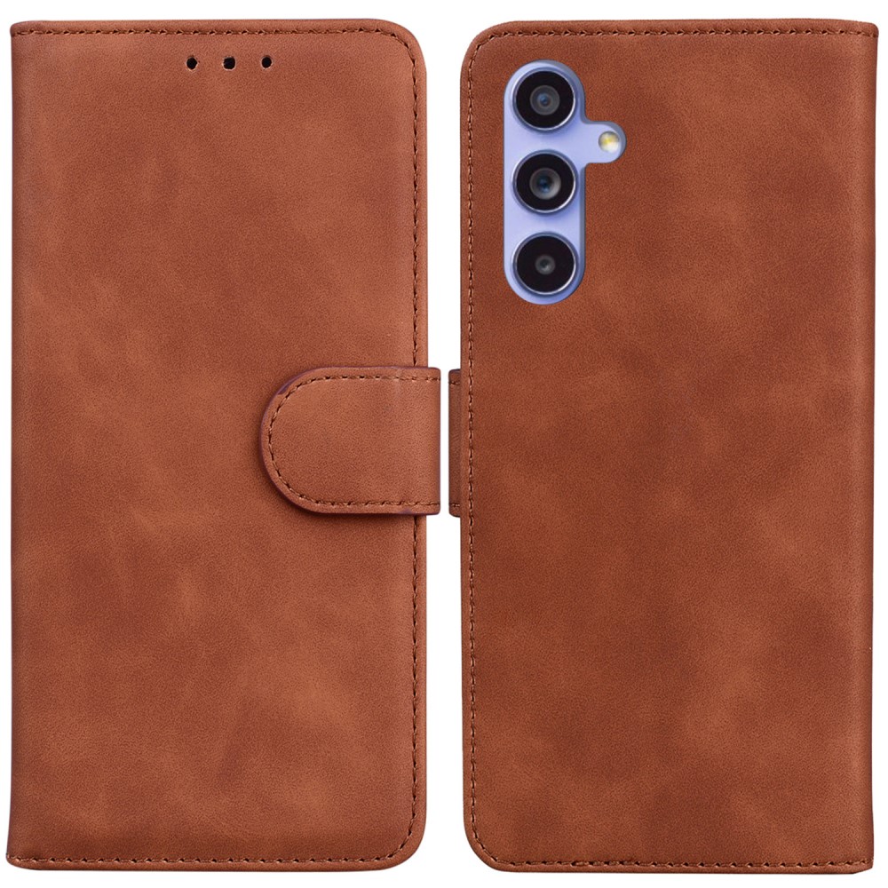 Samsung Galaxy S23 FE Fodral Läder Brun