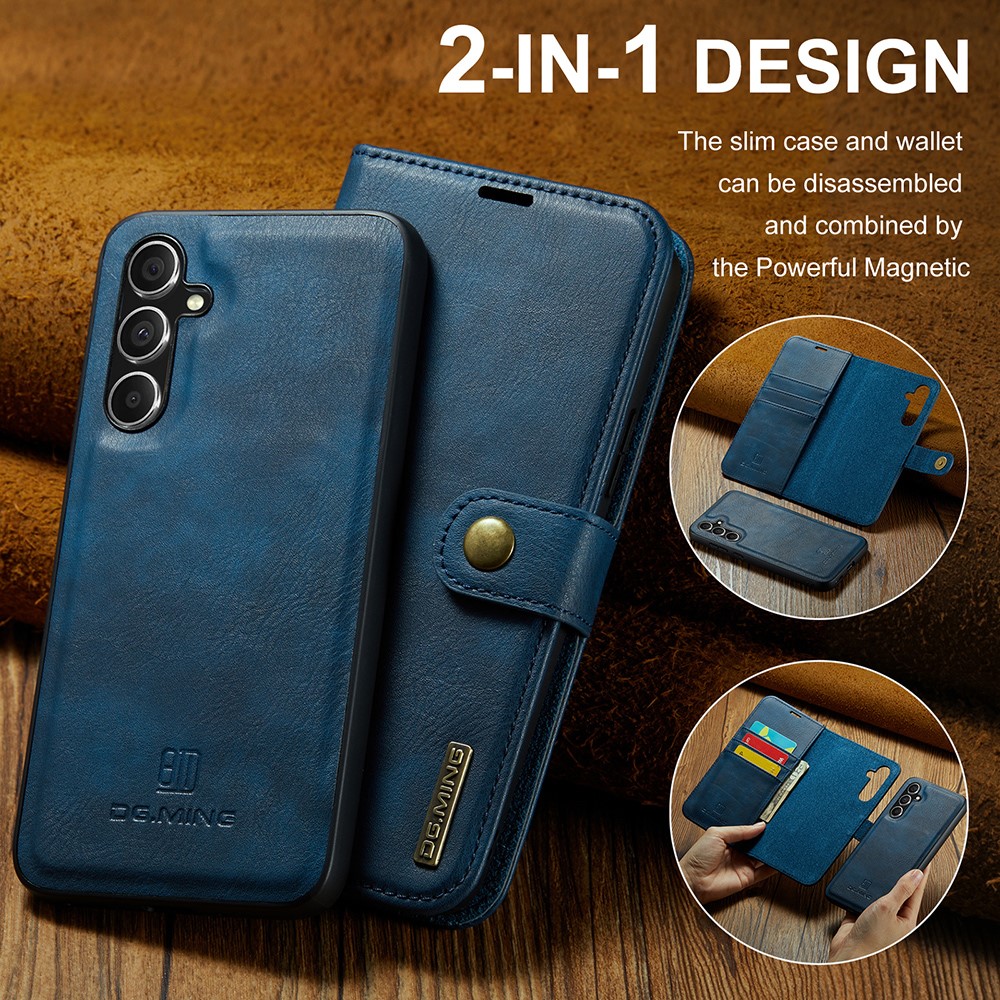 DG.MING DG.MING Galaxy S23 FE 2in1 Magnet Fodral / Skal Blå