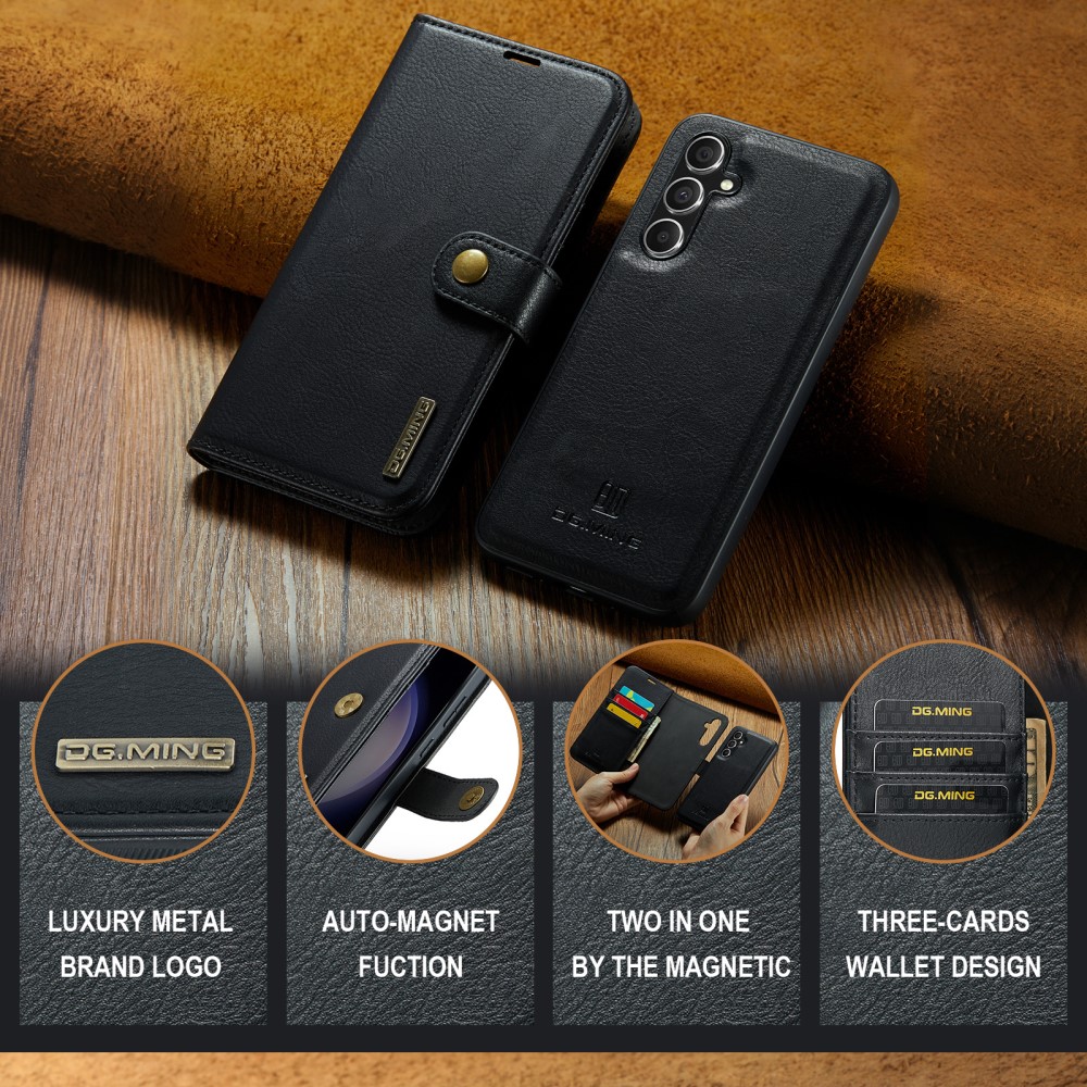 DG.MING DG.MING Galaxy S23 FE 2in1 Magnet Fodral / Skal Svart