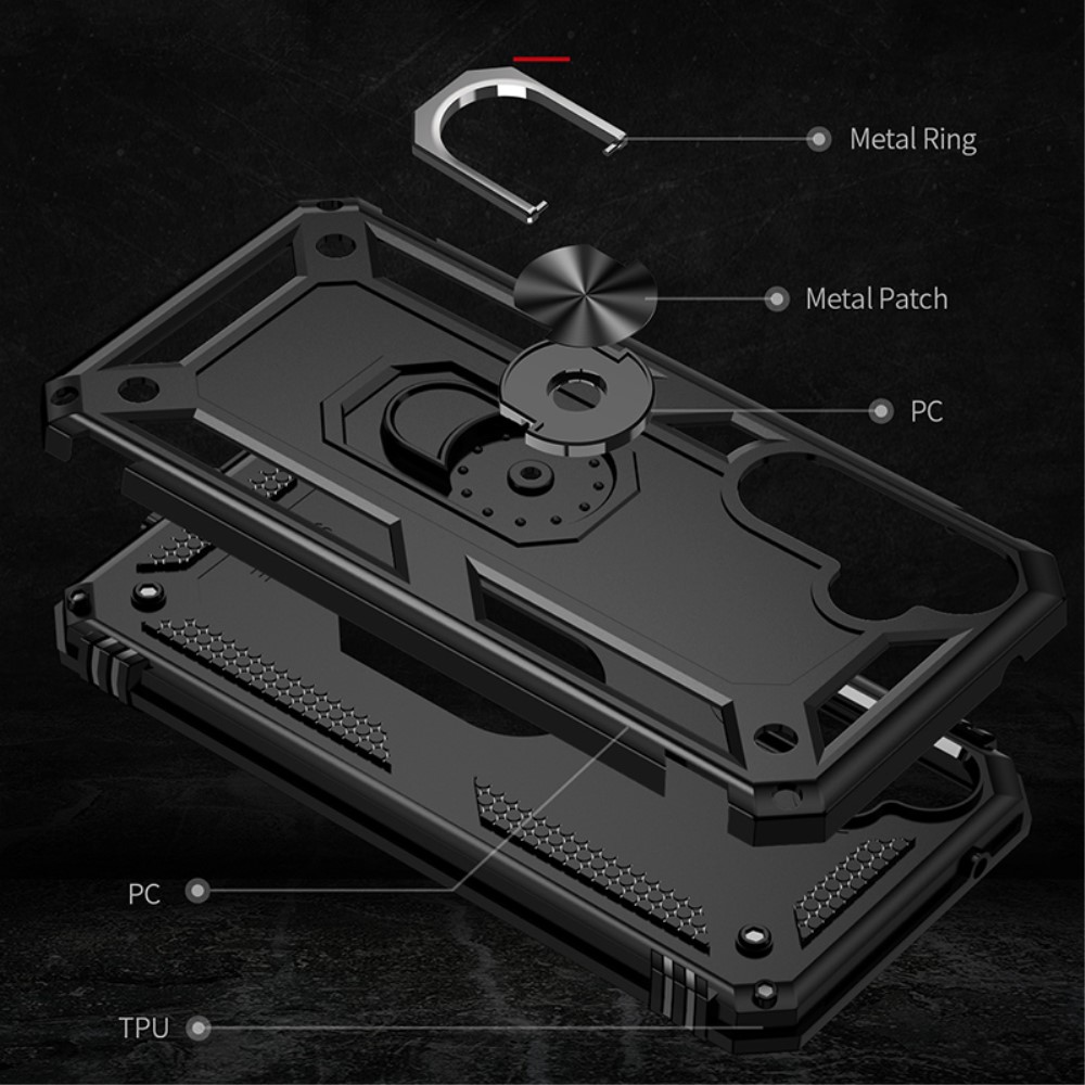  Samsung Galaxy S23 FE Skal Ring Hybrid Armor Svart