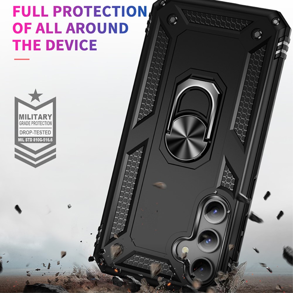  Samsung Galaxy S23 FE Skal Ring Hybrid Armor Svart