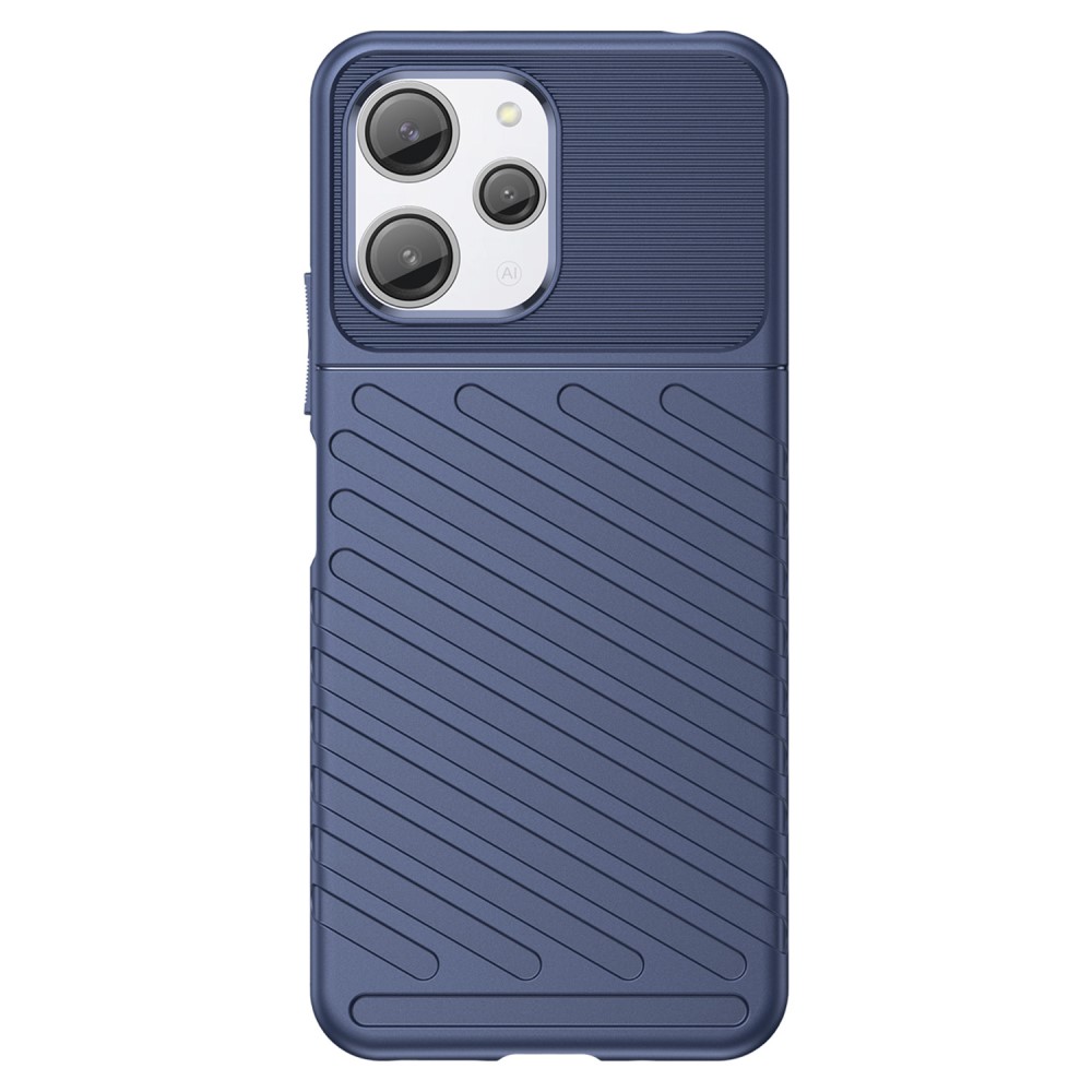  Xiaomi Redmi 12 5G/4G Skal Twill Textur Blå