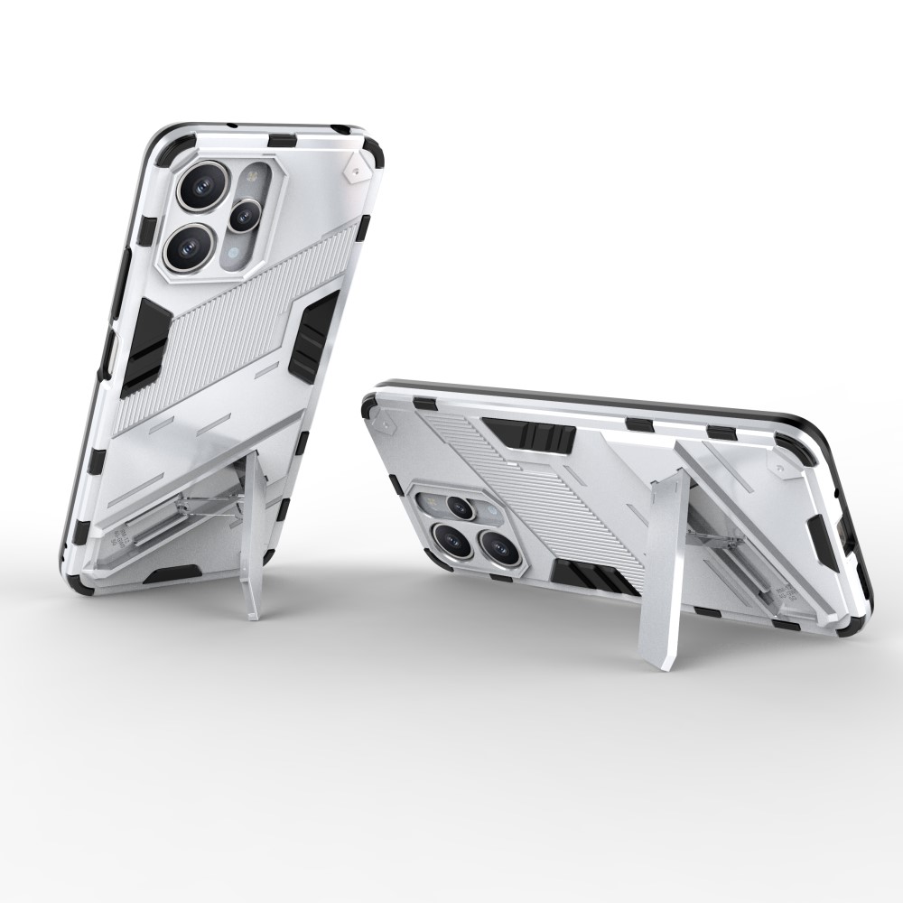  Xiaomi Redmi 12 5G/4G Skal Kickstand Hybrid Armor Vit