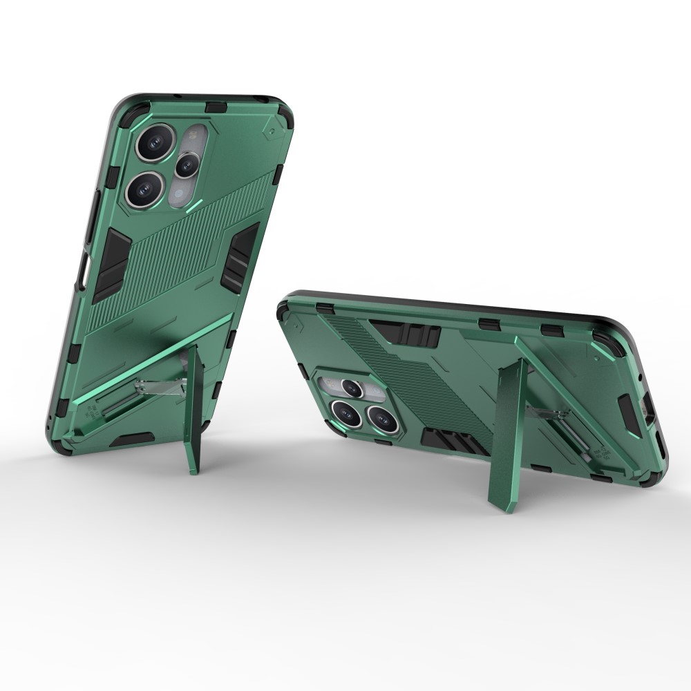  Xiaomi Redmi 12 5G/4G Skal Kickstand Hybrid Armor Grön