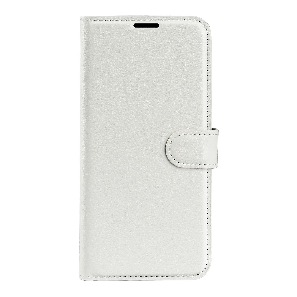  Sony Xperia 5 V Fodral Litchi Textur Vit