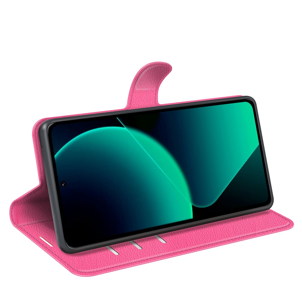  Xiaomi 13T / 13T Pro Fodral Litchi Läder Rosa