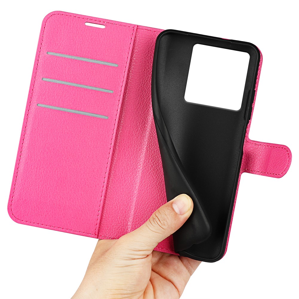  Xiaomi 13T / 13T Pro Fodral Litchi Läder Rosa