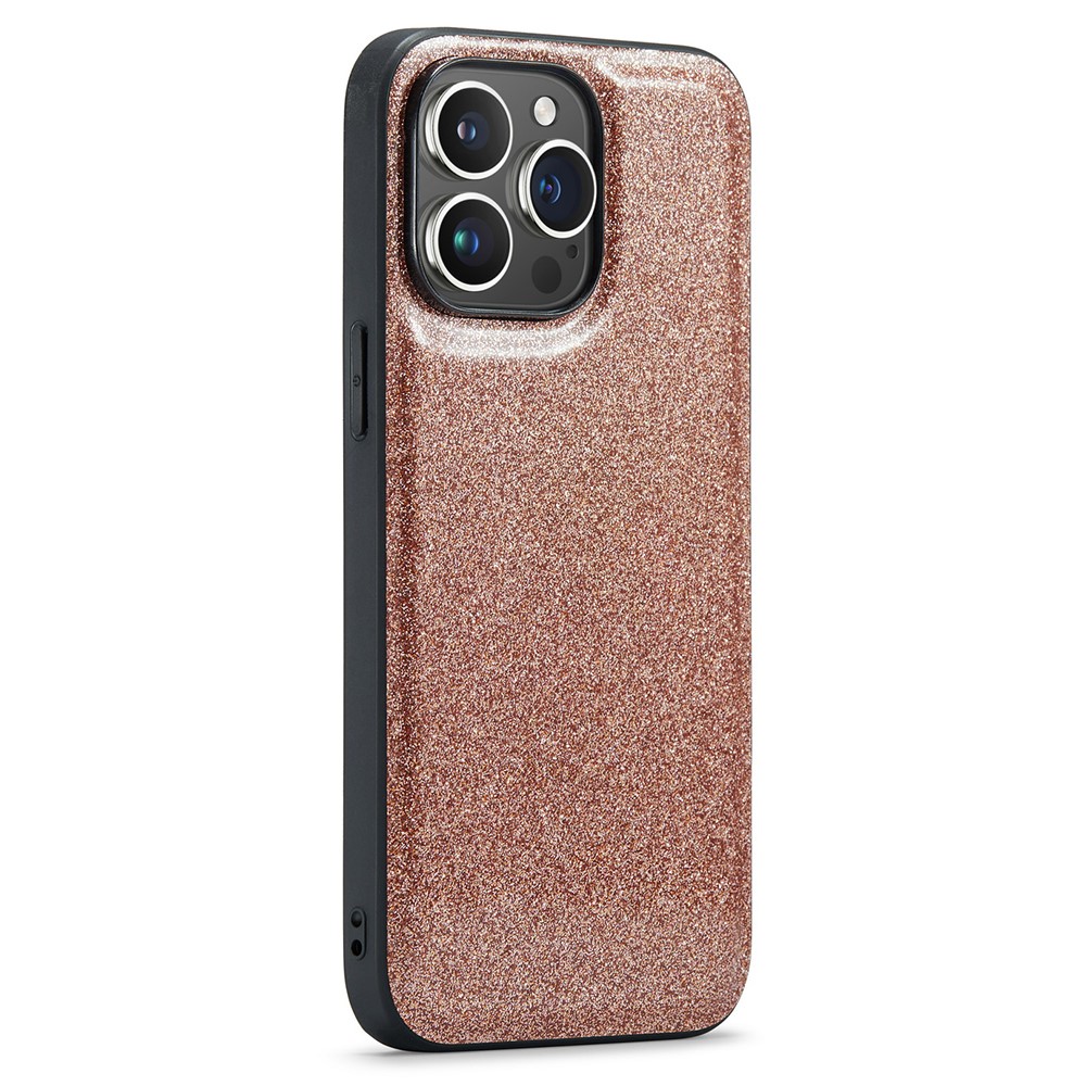 DG.MING DG.MING iPhone 13 Pro Max Skal Läder Glitter Guld