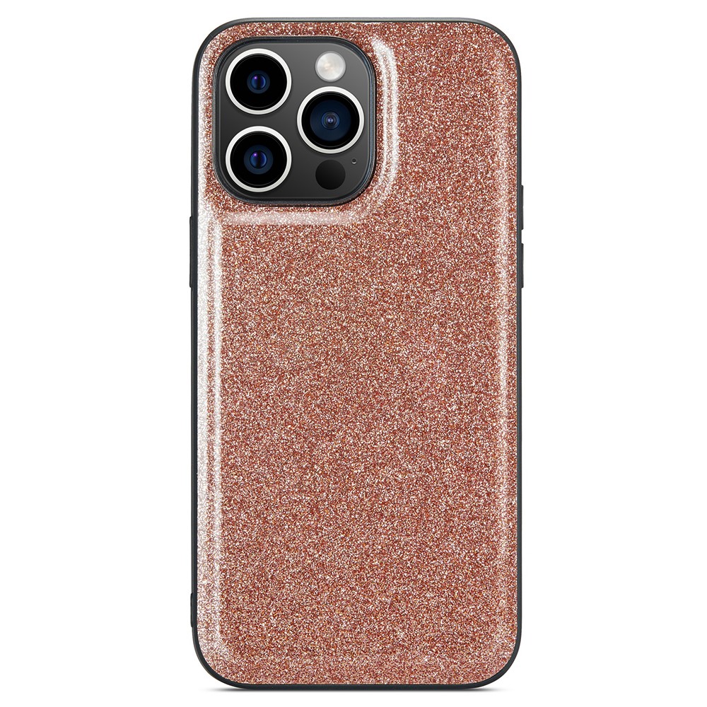 DG.MING DG.MING iPhone 13 Pro Max Skal Läder Glitter Guld