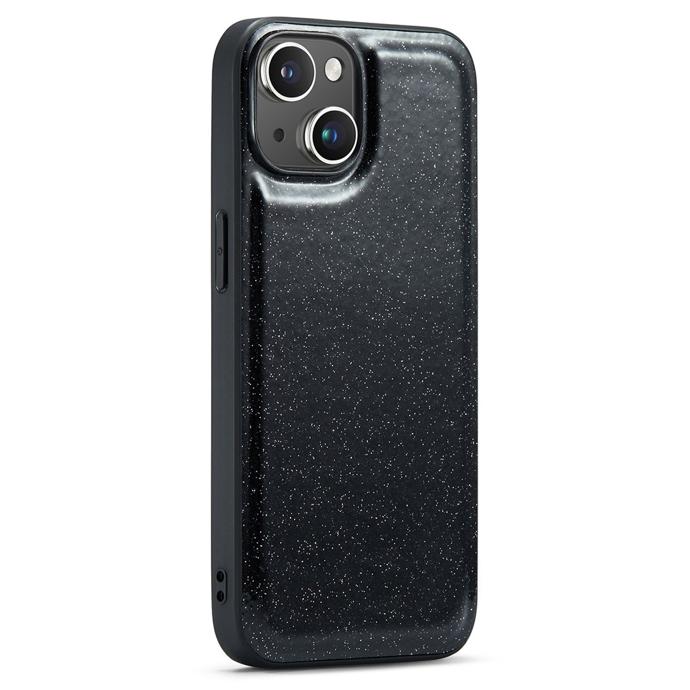 DG.MING DG.MING iPhone 15 Plus Skal Läder Glitter Svart