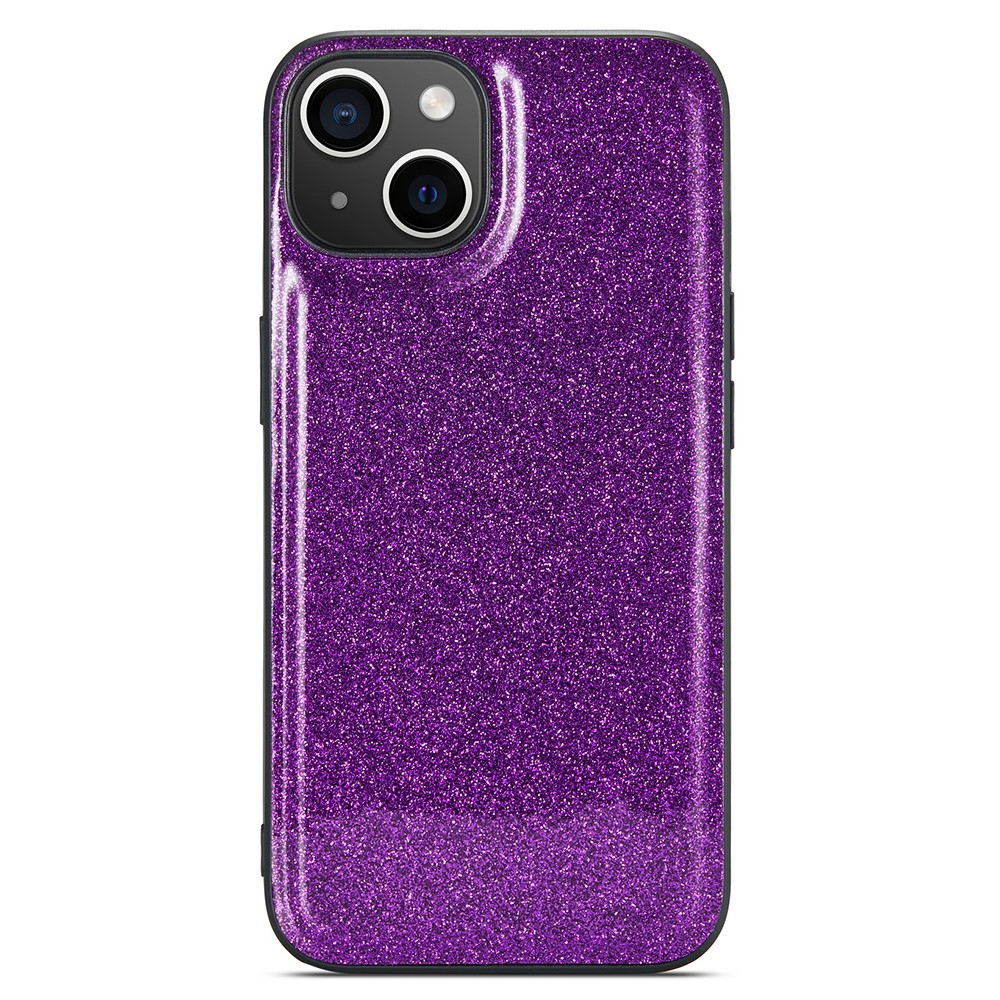 DG.MING DG.MING iPhone 15 Plus Skal Läder Glitter Lila