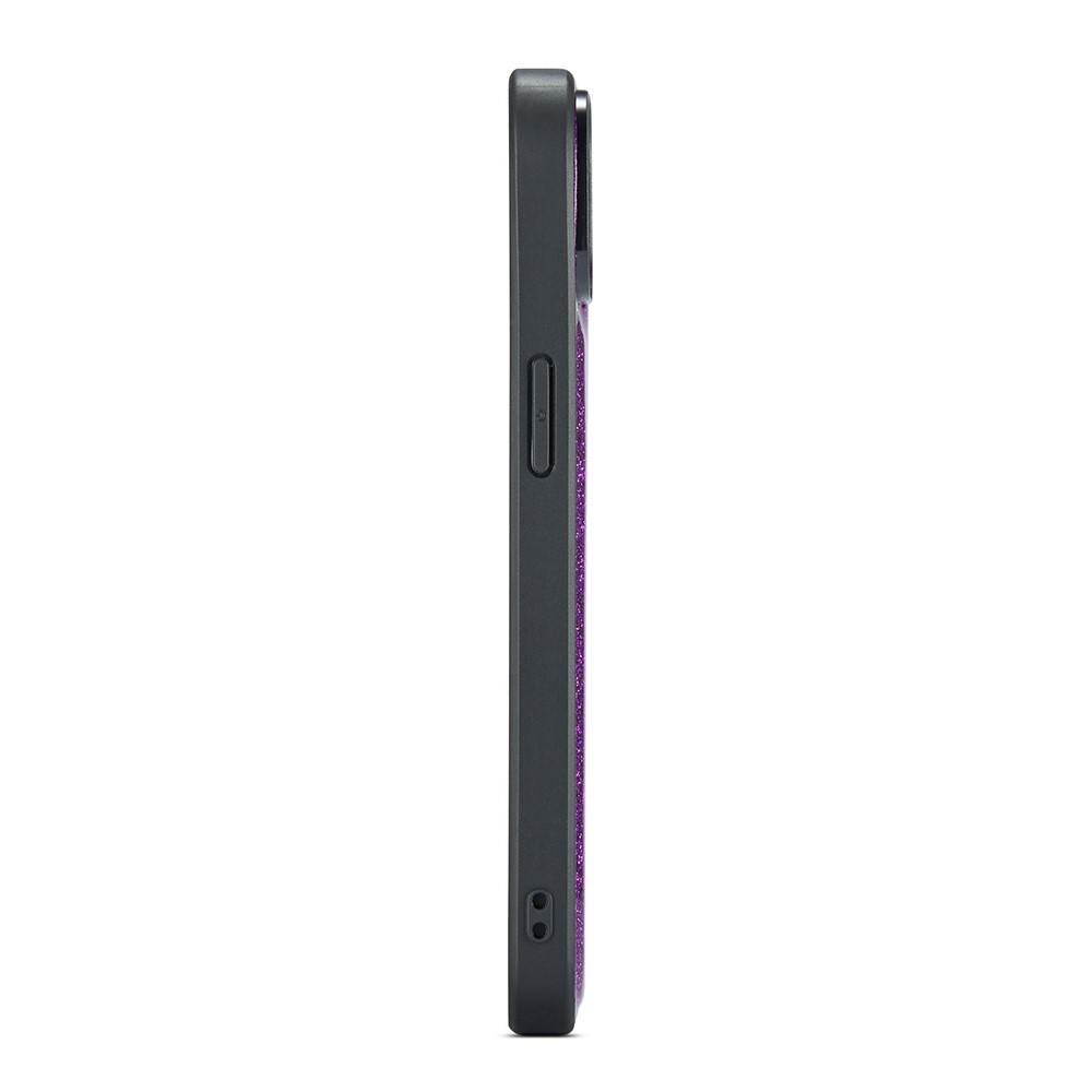 DG.MING DG.MING iPhone 15 Plus Skal Läder Glitter Lila
