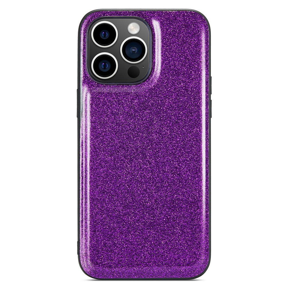 DG.MING DG.MING iPhone 13 Pro Skal Läder Glitter Lila