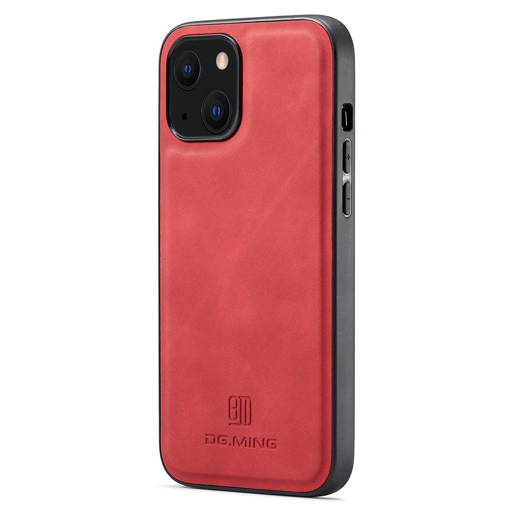 DG.MING DG.MING iPhone 13 Skal Läderbelagt Röd