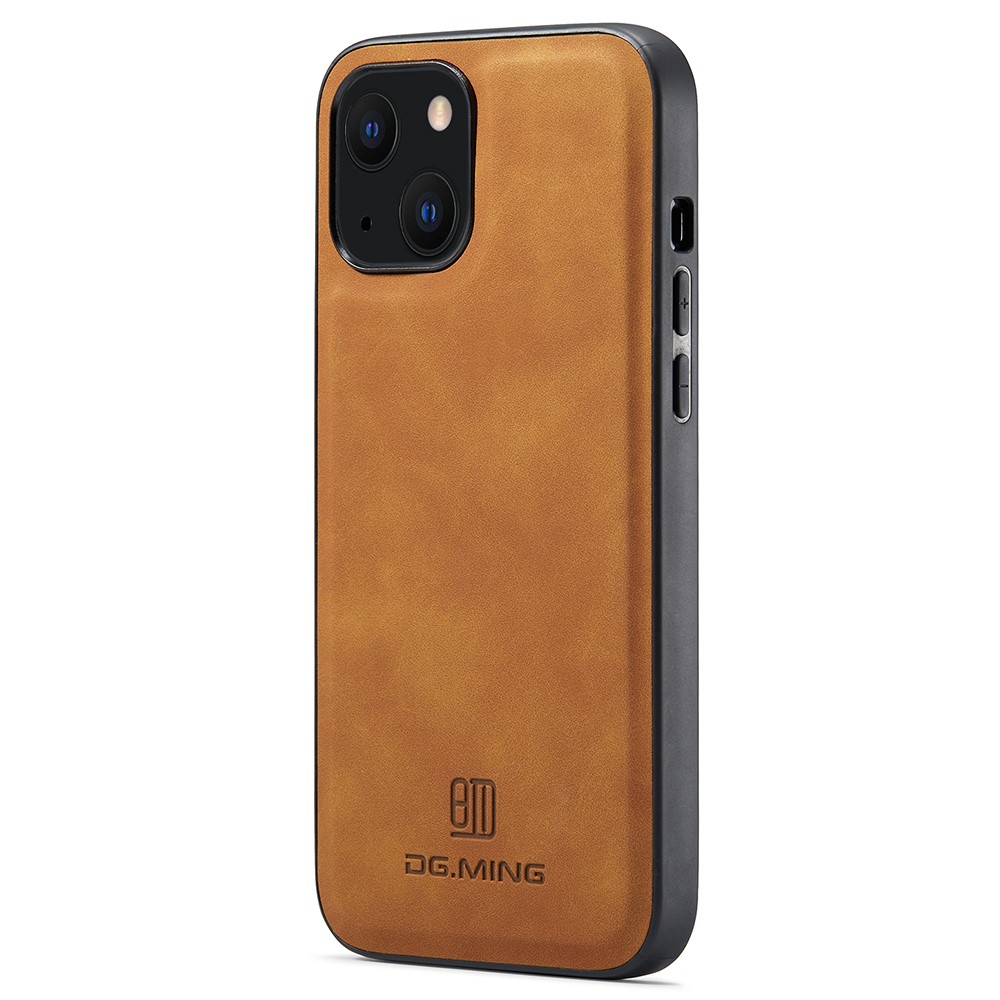 DG.MING DG.MING iPhone 14 Skal Läderbelagt Brun